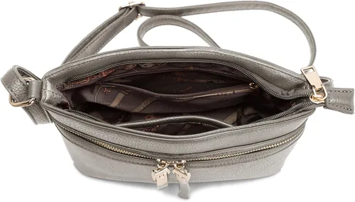Vista 6 de LA TERRE Bolsos cruzados con bolsillo con cremallera, bolsos cruzados ligeros medianos para mujer
