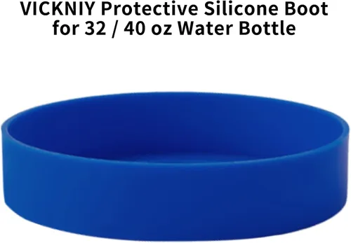 Vista 2 de Bota de silicona para botella de agua - Accesorios para botellas de agua, bota protectora con botón