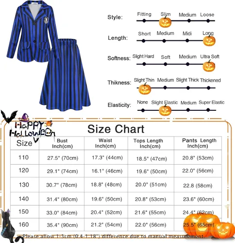 Vista 3 de Wednesday Addams - Disfraz infantil de Wednesday Addams Nevermore, uniforme escolar para niñas, trajes de cosplay, ropa de vestir