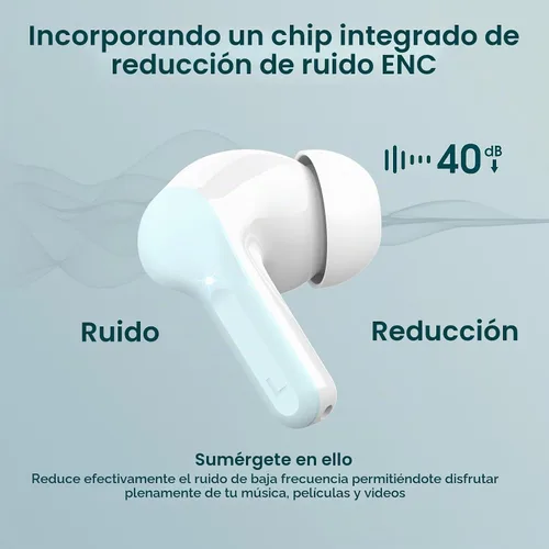 Vista 3 de Auriculares inalámbricos, Bluetooth 5.4 Auriculares estéreo de alta fidelidad, auriculares Bluetooth
