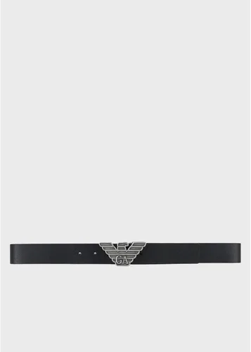 Vista 4 de Emporio Armani 2 Hebillas Cinturón Set Negro Y4S270 YLP4X Talla única Negro