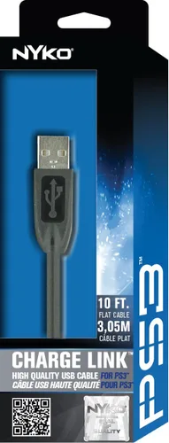 Vista 3 de Nyko Charge Link - Mini USB Charge and Sync Cable for PlayStation 3