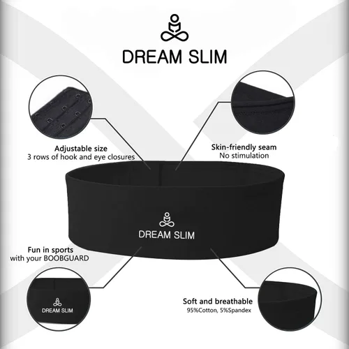Vista 2 de DREAM SLIM Brasier deportivo extra para mujer, sin rebote, de alto impacto, con correas ajustables