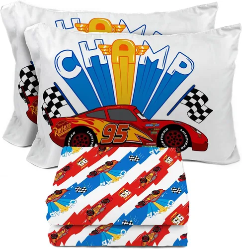 Vista 25 de Juego de sábanas para niños Sunny Side Up incluye sábanas y funda de almohada - 100% ropa de cama de microfibra y decoración para la habitación Azul