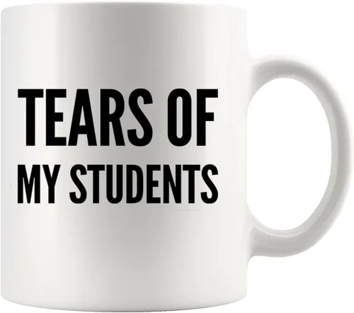 Vista 11 de Taza de café de cerámica con diseño de lágrimas de mis estudiantes, regalo de graduación para profesor instructor de física, química, cálculo, Negro