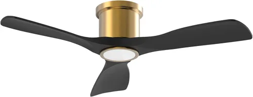 Vista 9 de OFANTOP - Ventilador de techo de 52 pulgadas con motor CC silencioso de alto CFM, luces, control remoto, listado ETL, ventilador inteligente moderno