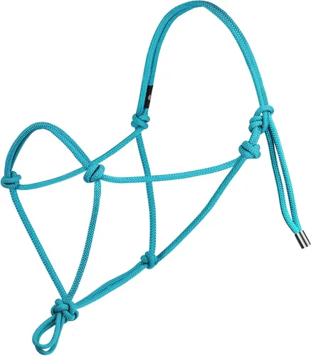 Vista 6 de Harrison Howard Cabestro de cuerda para caballos - Cabestro de entrenamiento súper resistente con 2 nudos de cuerda rígida de 1/4 pulgadas