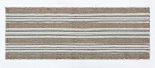 Vista 6 de Alfombrilla de Yoga Tejida a Mano 100% Algodón - Gruesa Hecha en Telar en India - para Ejercicio en Piso de Gimnasio - Corredor para Dormitorio