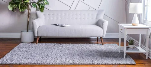 Vista 210 de Unique Loom Colección Davos Shag - Alfombra Lino