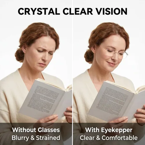 Vista 5 de Eyekepper Lentes de lectura sin marco para mujer, lectores ligeros sin montura para mujer