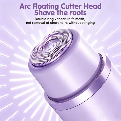 Vista 7 de Bikini Trimmer for Women 2-in-1 Waterproof Electric Shaver,Purple2 Púrpura