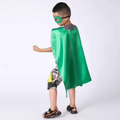 Vista 5 de Evlatte Capa y máscara de superhéroe para niños disfraz de superhéroe