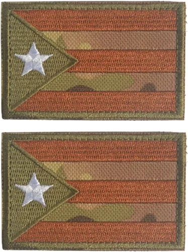 Vista 143 de 2 unidades AliPlus Parches de bandera de Afganistán bordados, parches tácticos militares de moral con gancho y bucle