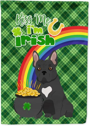 Vista 197 de Caroline's Treasures WDK4731GF - Bandera decorativa para jardín del día de San Patricio, color negro y tostado, Airedale Terrier, para jardín
