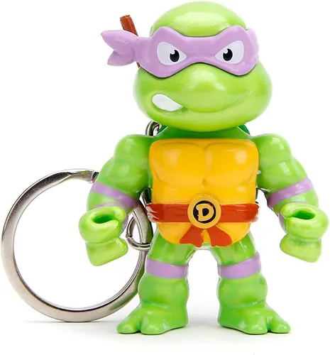 Vista 6 de Jada Toys - Teenage Mutant Ninja Turtles - Figuras fundidas a presión de 2.5 pulgadas, 4 unidades, figuras coleccionables con llavero, regalo