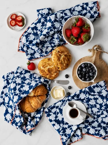 Vista 4 de TARAN LIVING Paños de Cocina y de Té Estampados de Algodón con Barra para Platos, 18 x 28 pulgadas con Ribetes, Juegos de Paños de Cocina de Algodón