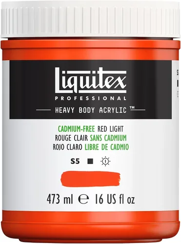 Vista 82 de Liquitex Pintura acrílica profesional de alto espesor, envase de 473 ml, tono carmesí alizarina permanente Alizarin Crimson Hue Permanente