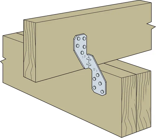 Vista 5 de Simpson Strong-Tie H2.5A H2.5A amarre galvanizado para huracanes calibre 18