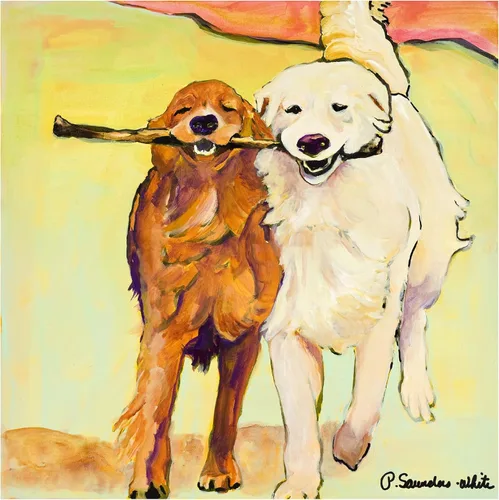 Vista 2 de Trademark Fine Art - Lienzo decorativo "Stick with Me" - 14 x 14 pulgadas