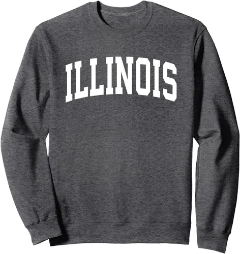 Vista 4 de Illinois sudadera deportes estilo universitario Estado regalo, Marino