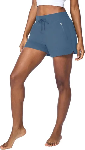 Vista 2 de 90 Degree By Reflex Pantalones cortos ligeros de tejido elástico con bolsillos laterales