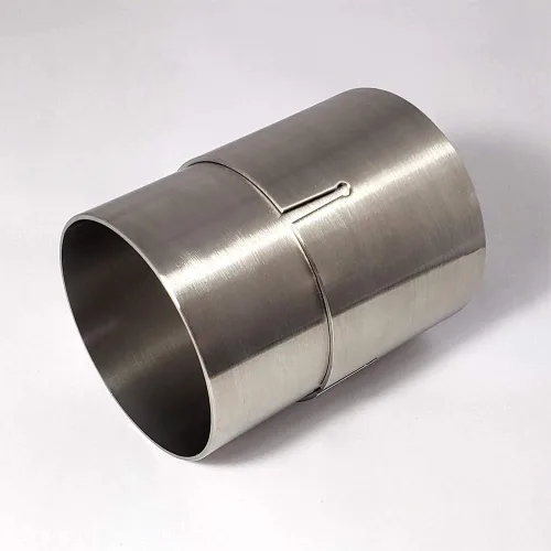 Vista 2 de 1 3/8" SS304 Conector de ajuste deslizante para tubo de escape de fabricación 16GA/.065" de grosor de pared