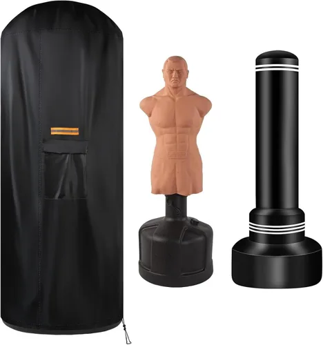 Vista 5 de Bolsa de Boxeo Independiente Cubierta 3 Tipos, Protector Completo 420D Oxford para Saco de Boxeo Bob Dummy