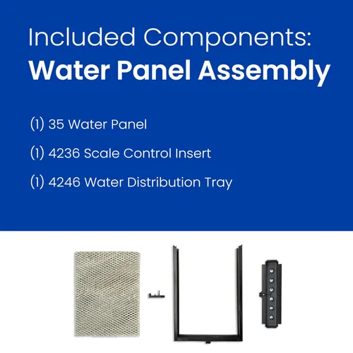 Vista 4 de AprilAire 4750 Kit de mantenimiento para humidificador con panel de agua Modelo No. 35 Filtro de repuesto para humidificador AprilAire para toda