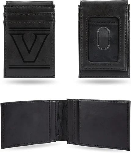 Vista 48 de Cartera de bolsillo frontal grabada con láser NCAA - Compacta/Cómoda/Delgada