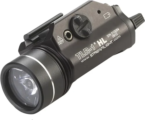 Vista 2 de Streamlight TLR-1 linterna para pistola, color negro.