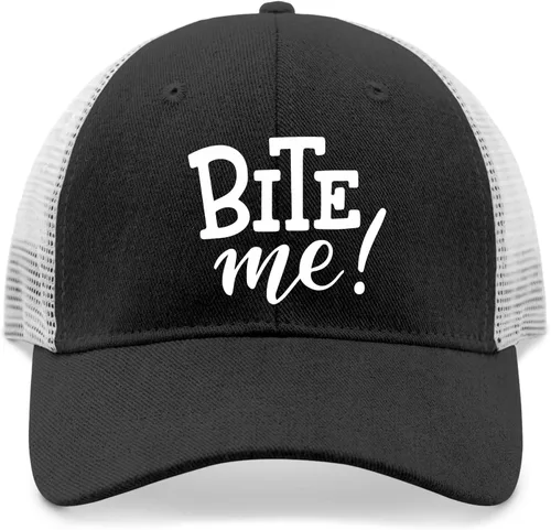 Vista 9 de devor Dad Hat Bite Me Baseball Cap for Women Graphic Denim Baseball Cap Adjustable