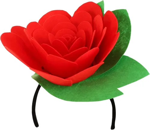 Vista 5 de Fun Costumes Red Rose Headdress