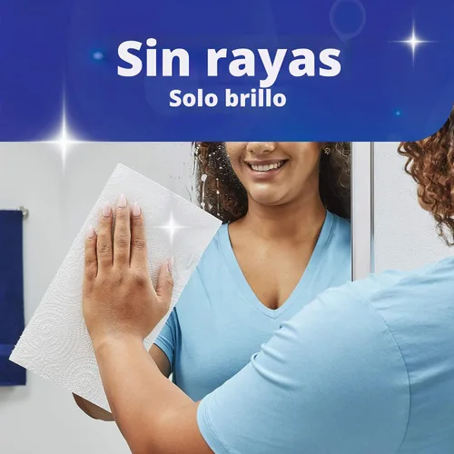 Vista 5 de Sparkle Tear-A-Square - Toallas de papel cuadradas, 2 rollos dobles (220 hojas en total), toallas fuertes de 2 capas para limpieza de cocina
