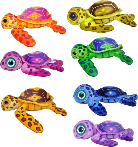 Vista 8 de Peluche suave de tortuga marina con emulación de peluche, juguetes de peluche de tortuga y el mejor regalo para juguetes para bebés