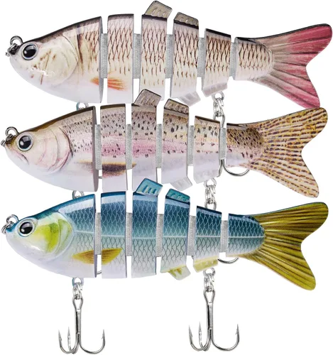 Vista 9 de TRUSCEND Swimmax - Señuelos de pesca realistas para agua salada y agua dulce, para trucha lucioperca, lucio, salmón azul, cebo, pesca de lubina