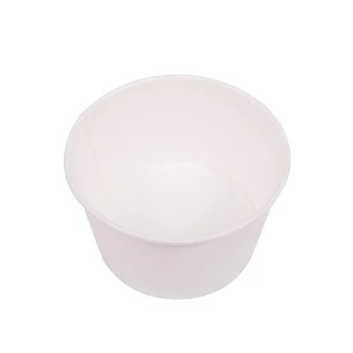 Vista 10 de Karat Tazones de sopa de papel para alimentos calientes y fríos, ideales para sopa, fideos, pasta y aperitivos, color blanco (C-KDP28W)