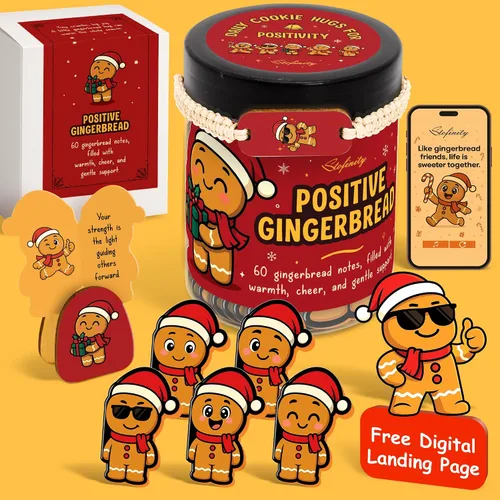 Vista 22 de Stofinity Tarro de 60 tarjetas de afirmación de pepinillos positivos – Regalo de aliento, positividad y apoyo emocional para niñas adolescentes