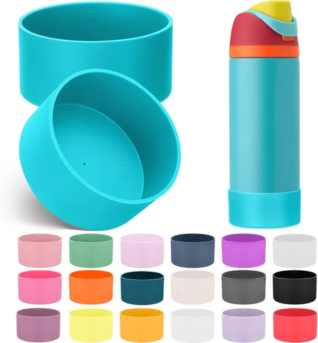 Vista 21 de Mity rain Bota de silicona 2PCS para botella de agua Owala FreeSip Malvavisco tímido
