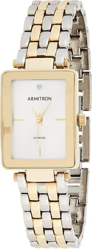 Vista 6 de Armitron Reloj de pulsera con brazalete y esfera de diamantes genuinos para mujer, 75-5769