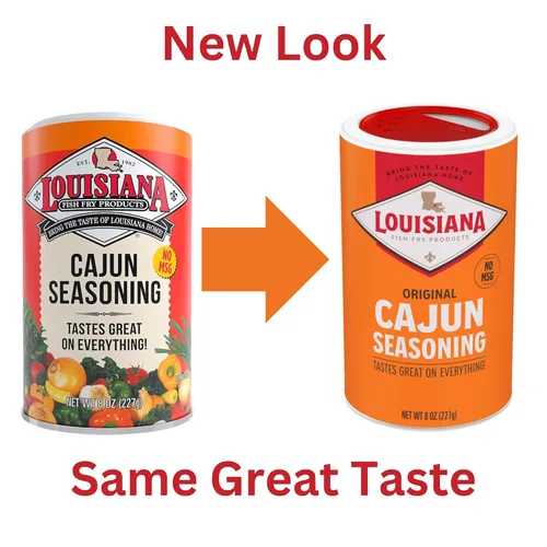 Vista 2 de Louisiana Fish Fry Products Condimento cajún 8 onzas