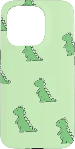 Vista 14 de Lindo dinosaurio verde bebé Dino TRex en verde para mujeres y niñas caso para iPhone 17