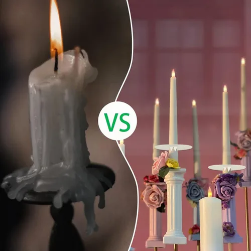 Vista 6 de Yinkin 250 protectores de goteo para velas de iglesia a granel, 3.15