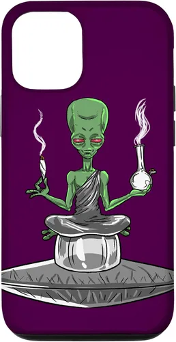 Vista 28 de Alien Smoker Bong Funny ET 420 Weed Space - Funda de regalo para iPhone 17