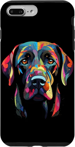 Vista 12 de Labrador Retriever - Carcasa para iPhone 17, diseño de cara de perro, color negro