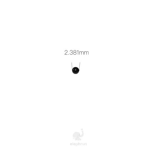 Vista 2 de 3/32" Inch (2.381mm) 200pcs Delrin POM Plastic Bearing Balls, Black Polyoxymethylene Solid Ball, Custom Made in