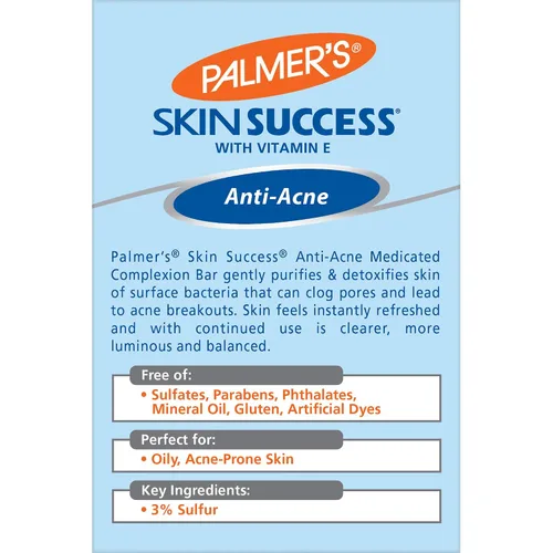 Vista 4 de Palmer's Skin Success Eventone - Barra de jabón medicada antiacné, 3.5 onzas (paquete de 12) Advanced Formula, Helps Clears Acne Blemishes, Gently