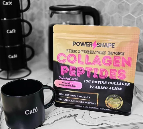Vista 8 de Péptidos de colágeno de 1 libra – Colágeno bovino 100% hidrolizado – Sin OMG, 0.53 oz por porción – Apoya la piel, el cabello y las articulaciones