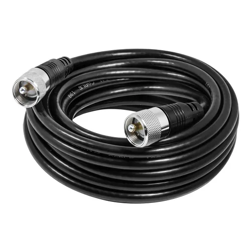 Vista 20 de Cable coaxial RG8x, Cable coaxial CB, 1 pie UHF PL259 Macho a Macho Cables de antena CB de baja pérdida, 50 ohmios para radio HAM, analizador