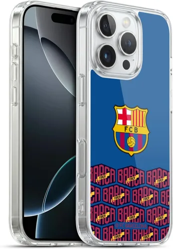 Vista 75 de Head Case Designs Funda de gel con licencia oficial del FC Barcelona con logotipo y patrón de Forca Barca [protección de grado militar] compatible