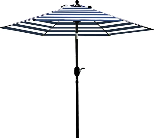 Vista 18 de Sunnyglade Sombrilla de Patio de 7.5 Pies para Exteriores, Sombrilla de Mesa de Mercado con Botón de Presión de Inclinación/Manivela, 6 Varillas